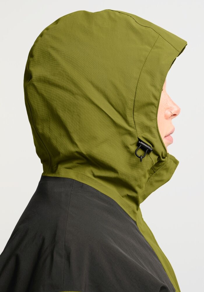 Winterjacke JACK WOLFSKIN "ICE FLARE JKT W", Damen, Gr. XL (46), grün (khakigrün), Obermaterial: 100% Polyamid. Füllung: 100% Polyester. Futter: 100% Polyester, Jacken Winterjacke, mit Kapuze, atmungsaktiv, wasserdicht, winddicht, gefüttert
