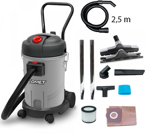 Comet CVP 130 P - Aspirateur bidon Multifonctions - 30 L - Poussières et liquides - 1400W