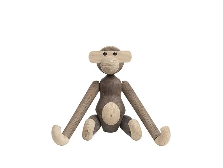 Kay Bojesen - Holz-Affe klein, Eiche geräuchert / Eiche natur