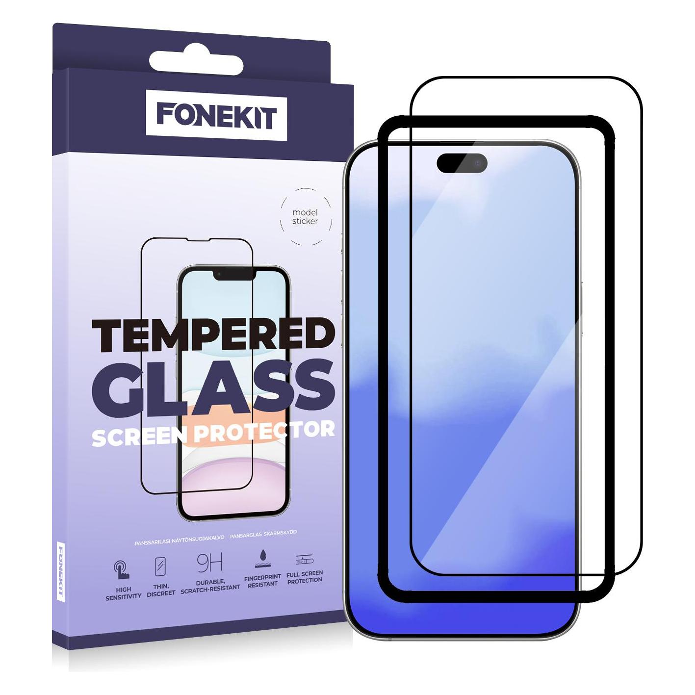 FoneKit Full Cover Screen Protector, iPhone 17 Pro (Apple iPhone 17 Pro) (6438148062965)