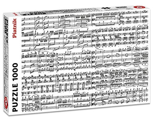 Piatnik Puzzel Muzikale Noten 1000 stukjes Monochroom