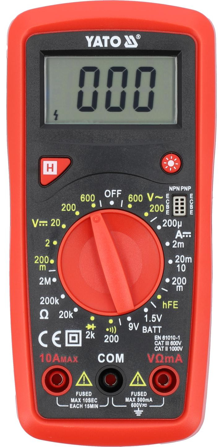 YATO Universele digitale multimeter met achtergrondverlichting
