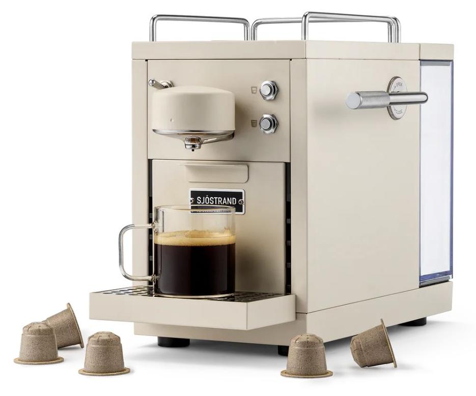 Sjöstrand The Original 2 Kapsel-Kaffeemaschine Beige