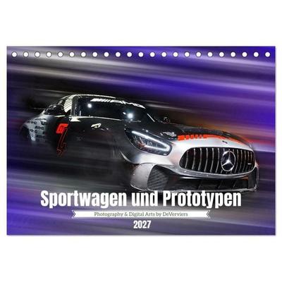Sportwagen und Prototypen (Tischkalender 2027 DIN A5 quer), CALVENDO Monatskalender