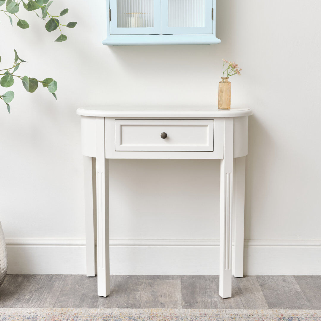 Melody Maison Half Moon Table - Daventry Range White