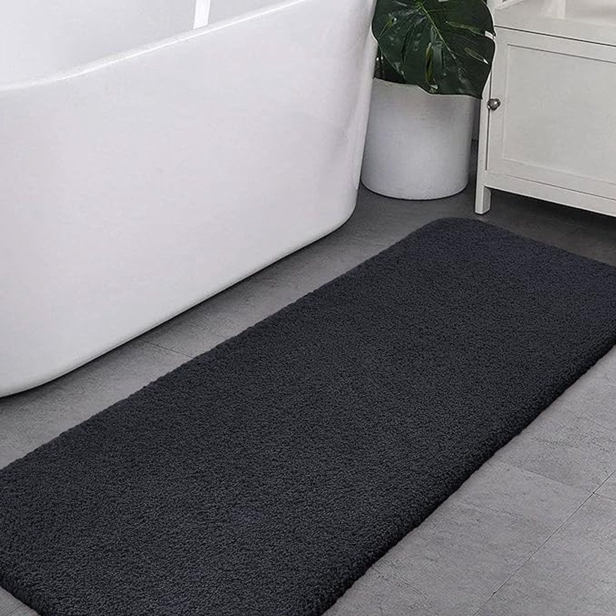 Extra dikke badkamer vloermat - Superzacht en hoogabsorberend met antislip onderkant