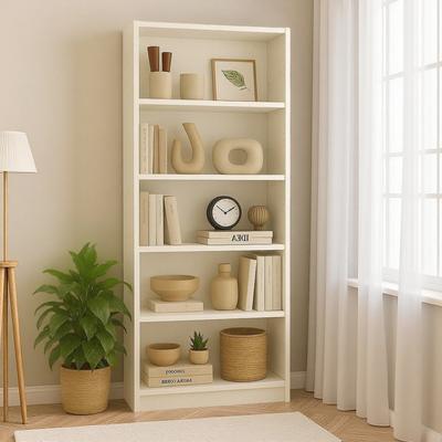 ZWYO HOSIMU 70.92in MDF 5-Tier Bookshelf with Open Storage Design, Display Cabinet with Anti-Tip Kit & Easy-Clean Surface