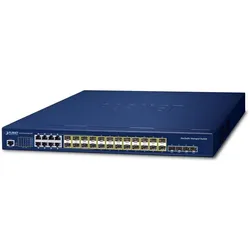 Planet L3 16*GE SFP 8*GE TP/SFP SFP+ SGS-6310-16S8C4XR (28 Ports), Netzwerk Switch, Blau