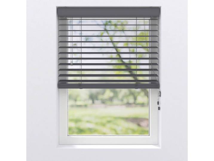 Jalousie PVC-JAL Holz 50mm Anthrazit ca. 75x130cm