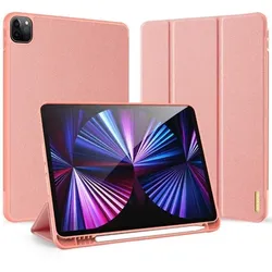 Hartschale Tablethülle mit Smart Sleep und integrierter Standfunktion für iPad Pro 12.9" (2024) Rosa