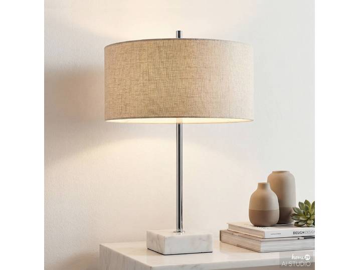 Lampe de table KAVIO 39 x 59 x 39cm Blanc Lin
