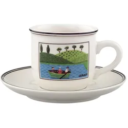 ESPRESSOTASSE MIT UNTERTASSE Design Naif bunt 100 ml