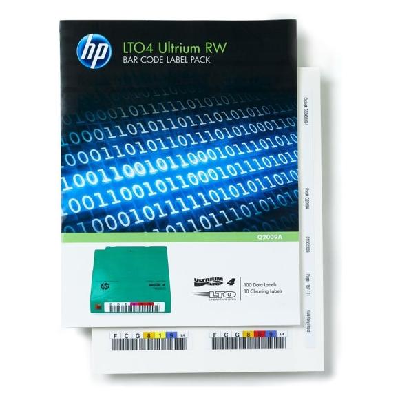HPE Strichcode Etiketten zu LTO4 Ultrium RW (LTO-4 Ultrium) (Q2009A)