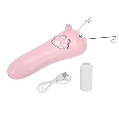 Elektrischer Epilierer mit Baumwollfaden für Damen, wiederaufladbar, zum Entfernen von Gesichtshaaren, zum Entfernen von Oberflächen, zum Reinigen des Gesichts