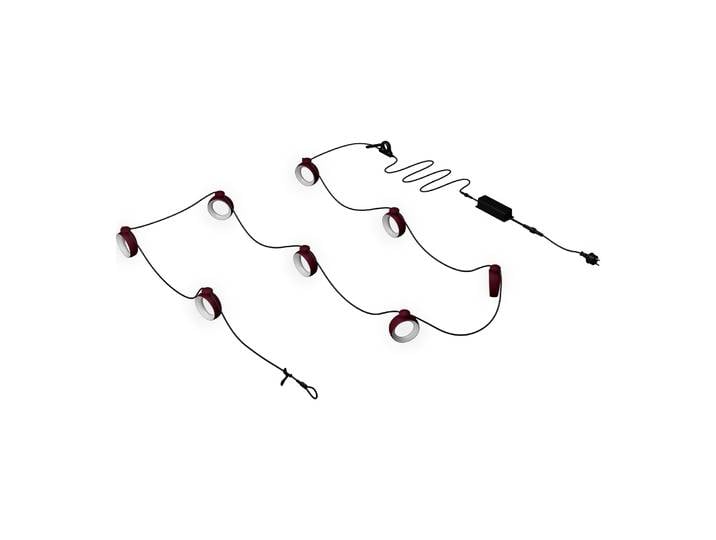 Fermob - Guirlande lumineuse extérieur Hoopik - Rouge - ABS - Designer Joseph Mazoyer-DO