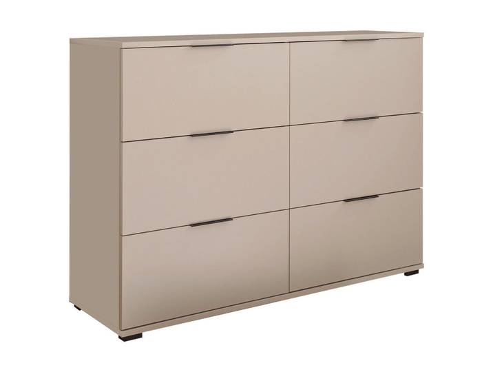 Boxxx Sideboard, Kaschmir, Kunststoff, 6 Schublade(n) Schubladen, 121x91x38 cm, Wohnzimmer, Kommoden & Sideboards, Sideboards