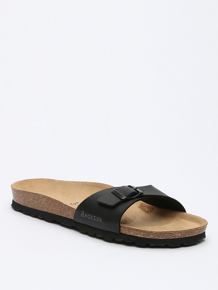 BACKSUN Pantoletten in Schwarz - 43