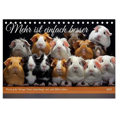 Mehr ist einfach besser (Tischkalender 2027 DIN A5 quer), CALVENDO Monatskalender