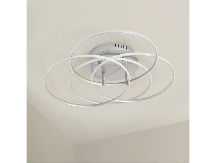 Globo Deckenleuchte Kombos, LED-Band, modernes Design - Nickel m