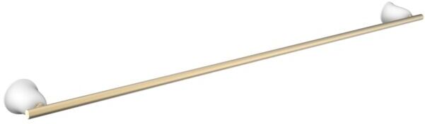 Laufen THE NEW CLASSIC Handtuchhalter H8778577630001 800x73mm, Weiß matt / PVD Blassgold matt