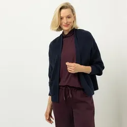 DINE 'N' DANCE Cardigan, Langarm offene Front kurze Form oversize