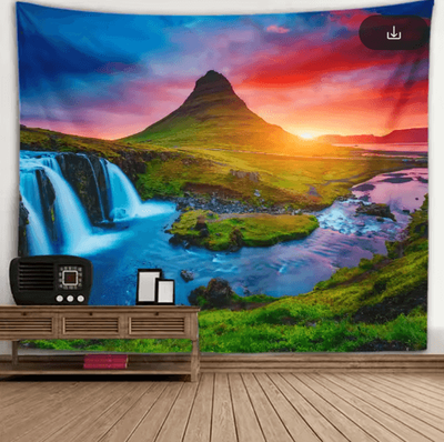 Inspire Picks 3D Window Scenery Tapestry Nature Wall Mural Background Decor 10 200x150cm