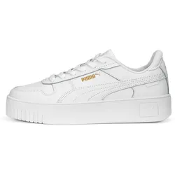PUMA Carina Street Plateau Sneaker Damen 01 - PUMA white/PUMA white/PUMA gold 42