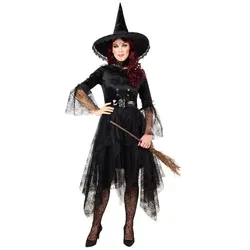 buttinette Kleid "Hexe", schwarz
