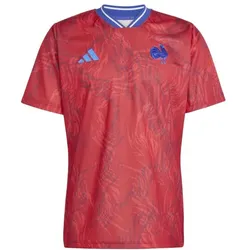 adidas Frankreich Rugby Prematch Trikot Herren - colred - XS