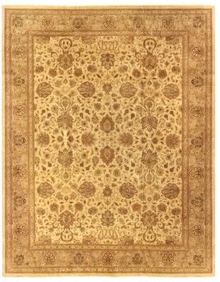 Exquisite Rugs Fine Zeigler hand-knotted New Zealand Wool Ivory/Beige Area Rug - 14' x 18'