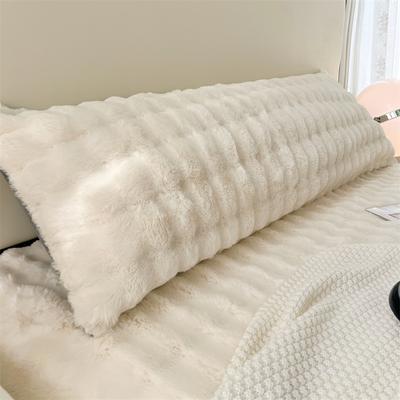 All Categories Goods Decorative Plush Long Pillowcase Solid Color, Soft And Comfortable Fabric Pillow Cover white s