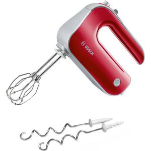 Bosch Handmixer Styline Colour MFQ40303, 5 Geschwindigkeiten, mit Knethaken und Schneebesen, 500 Watt, rot