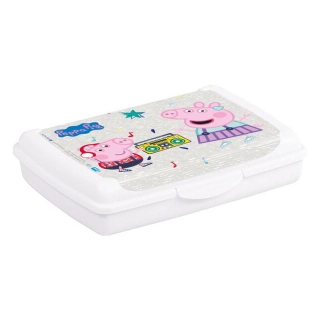 keeeper Brotdose / Deco-Click-Box olek mini, Peppa Pig Brotdose mit kindgerechtem Dekor, mit Clip-Verschl (1070451919400)