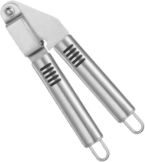 INF Neue Knoblauchpresse mit rutschfestem Edelstahlgriff