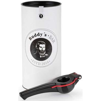 Obstpresse BUDDY'S, schwarz, B:7cm L:21cm, Aluminiumguss, Küchenpressen, Limetten- und Zitronenpresse