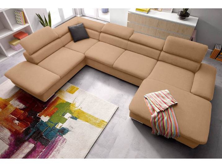 sit&more Wohnlandschaft Alcatraz U-Form, wahlweise mit Schlaffunktion