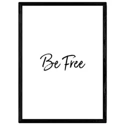 POSTER Inspirierender Spruch – Se Libre A4 Schwarzer Rahmen