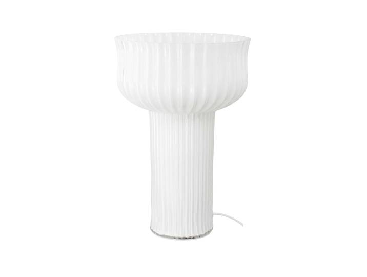Lampe à poser en verre strié
