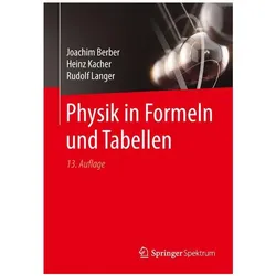 Physik in Formeln und Tabellen, Fachbücher von Rudolf, Joachim/Kacher, Berber