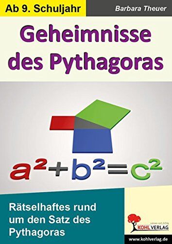 Barbara Theuer - Geheimnisse des Pythagoras: Rätselhaftes zum Satz des Pythagoras - Preis vom 17.10.2026 19:25:27 h