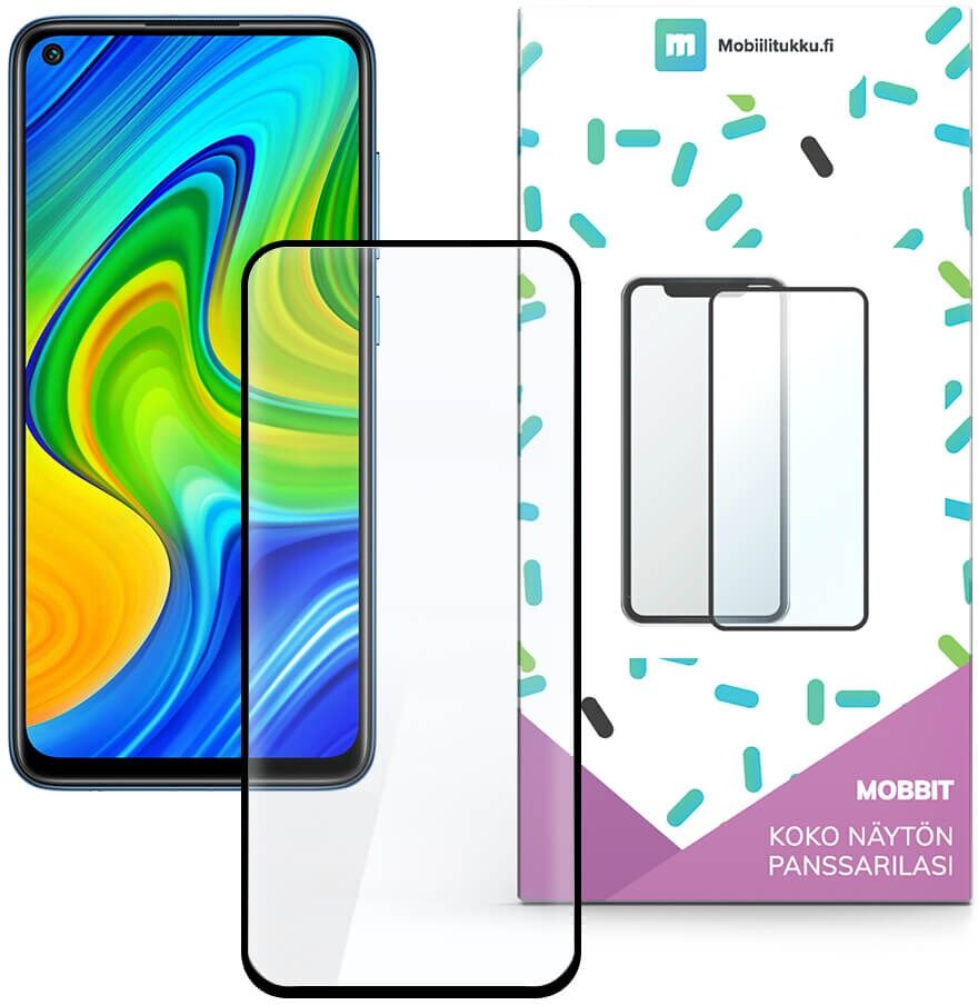 Xiaomi Redmi Note 9 / Note 9T Hupsis Koko Näytön Panssarilasi, Musta