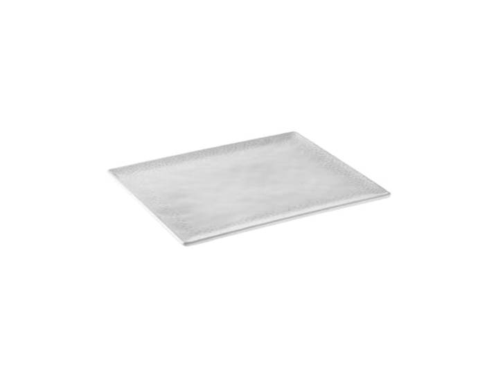 APS 85326 GN 1/2 Tablett FOOTMARK Melamin, 32,5 x 26,5 cm, weiß/grau