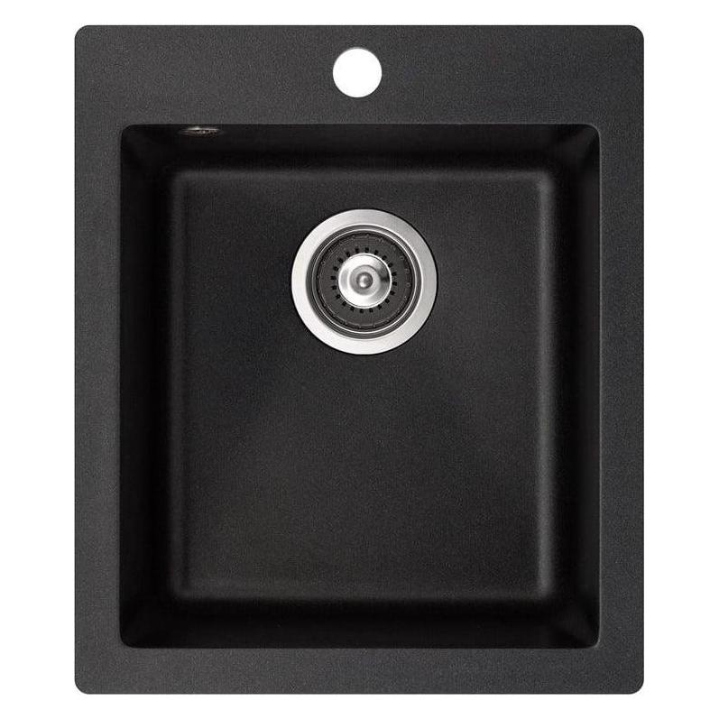 Aquasanita Sink SQS100 Simplex Black 425x500mm (50 cm, 42.50 cm) (CIS21256)