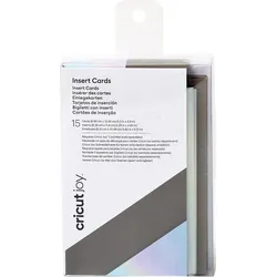 CRICUT 2008795 - Einlegekarten, holographic silber, Set