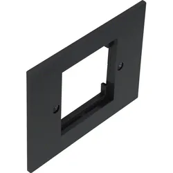Hager GBZWR19005 Blende 1-fach Rastec Gerät aus Polyamid zu Gerätebecher Zapfsäule tiefschwarz