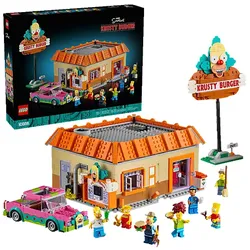 LEGO Icons 10352 The Simpsons: Krusty Burger Bausatz, Mehrfarbig