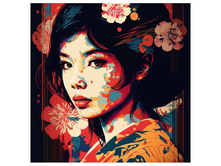 Acrylglasbild Asia Flowers image LAND