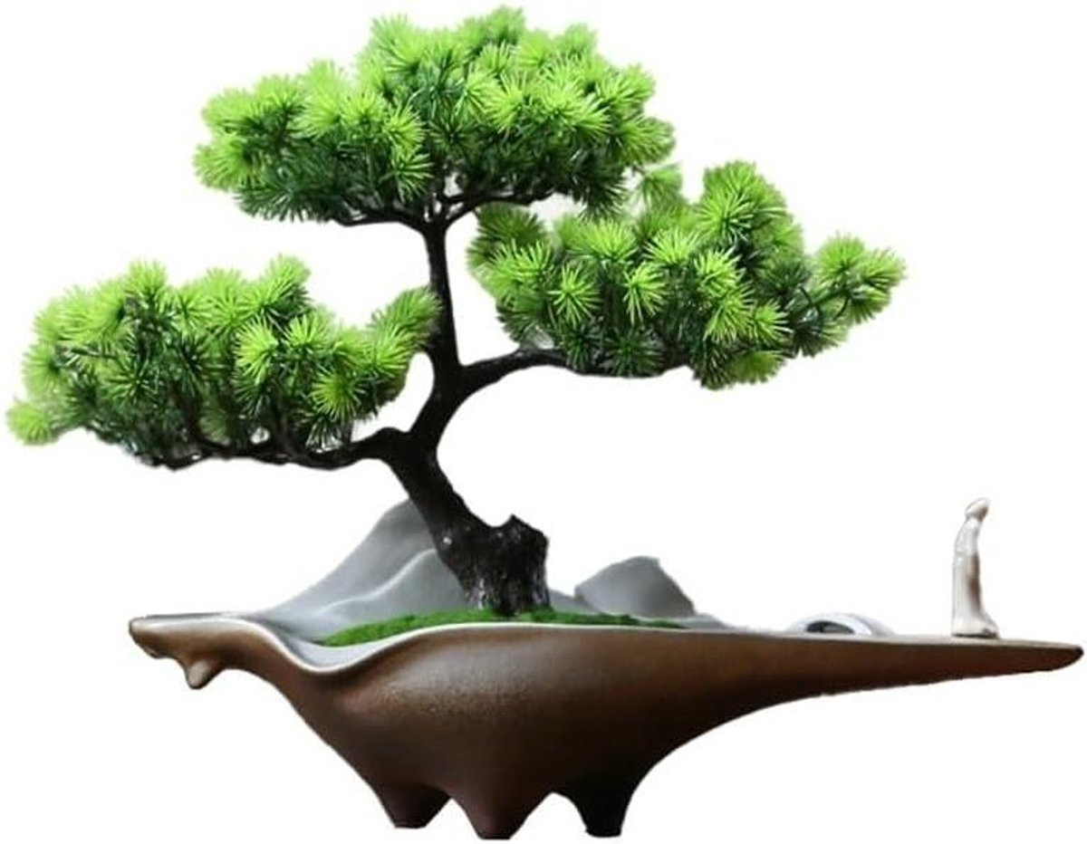 Kunstplant Bonsai met natuurlijke takken voor decoratie