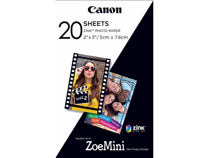 Canon Zink Papier ZP-2030 20 Fotos Photo Paper – Etiketten/Papier
