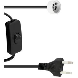 EUROLITE GU-10 Fassung Netzkabel Stecker Schalter